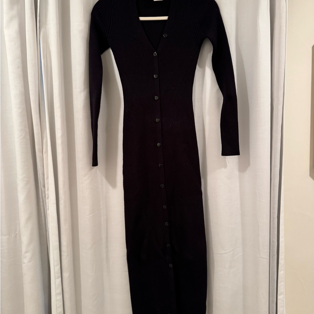 Abercrombie Black Knit Maxi Dress
